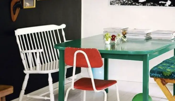 touche couleur salle a manger table chaise mur idées à copier