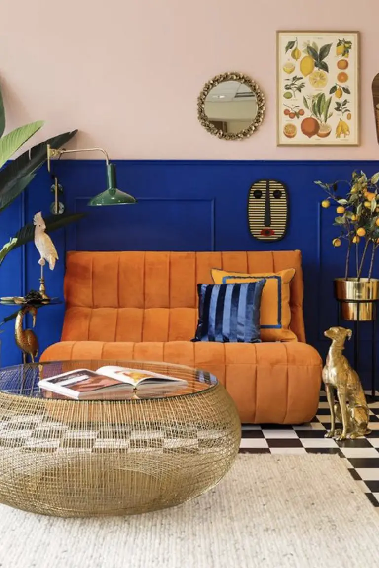 Deco Bleu Et Orange