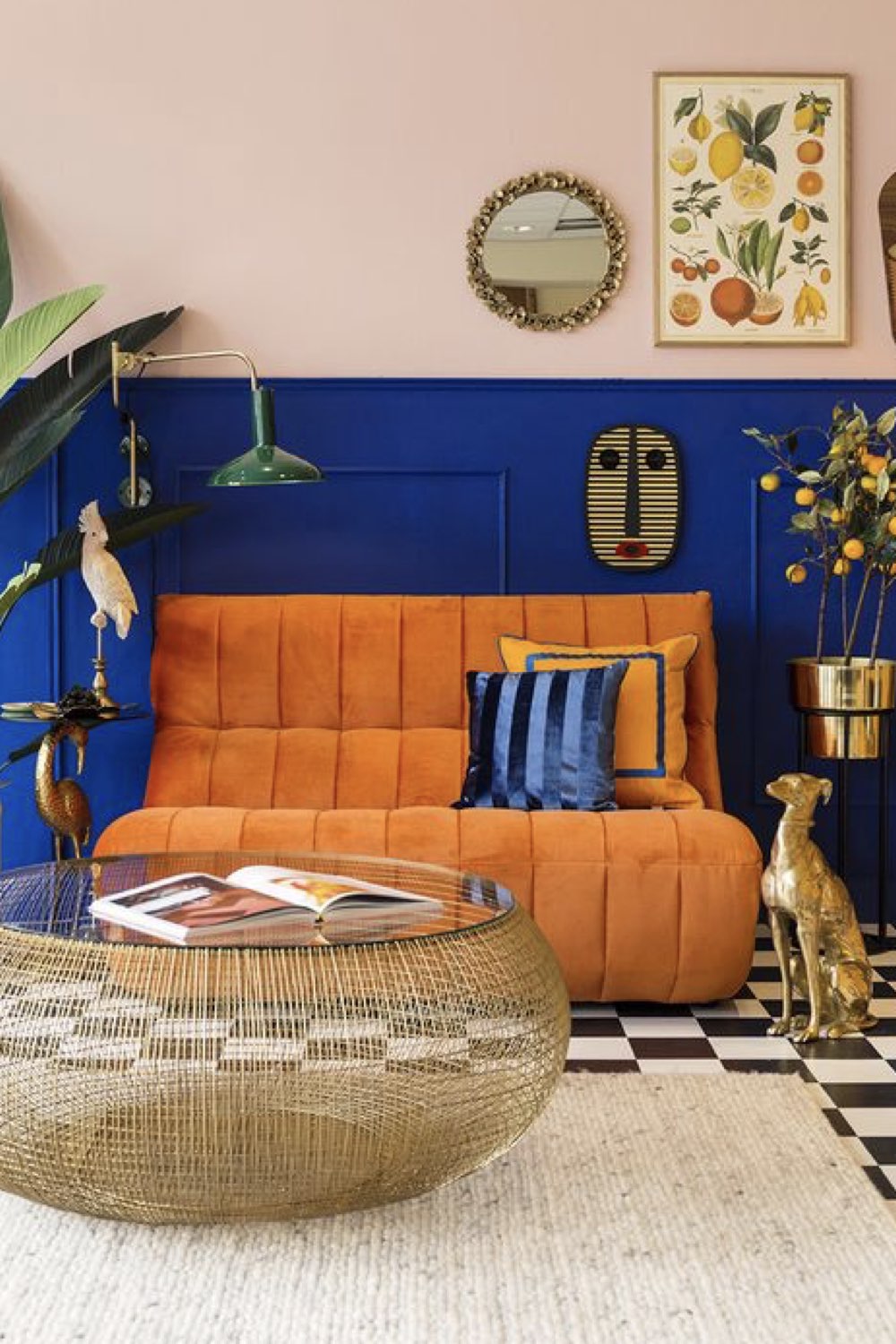 Couleur 14 idées pour associer du orange et du bleu chez vous Cocon décoration & slow living