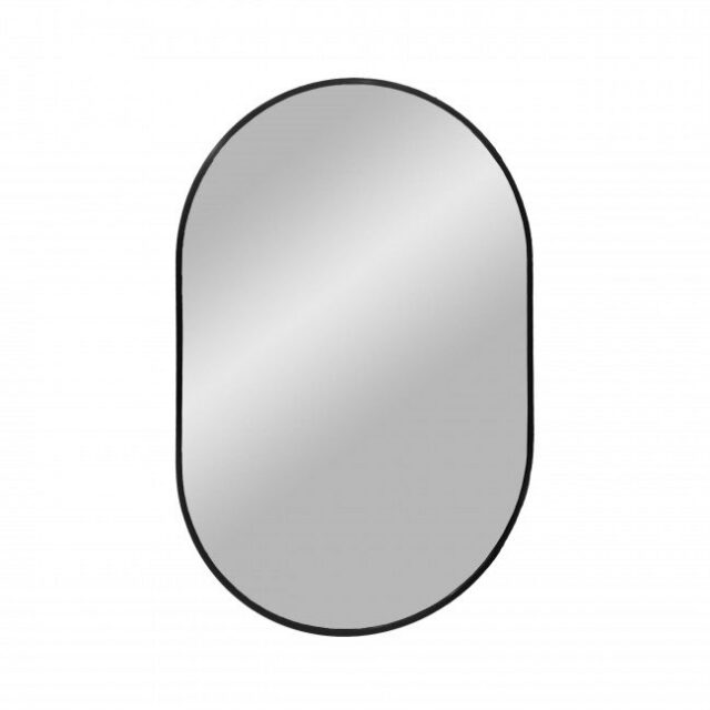 Miroir ovale en métal 50x80cm