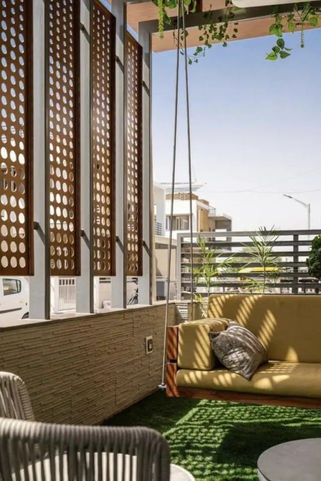 exemple protection balcon exterieur claustra design moucharabieh moderne pare-soleil 