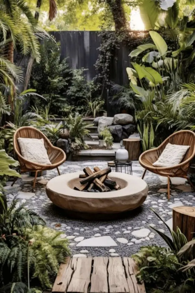 conseils tout savoir sur le mobilier de jardin fauteuil terrasse brasero plantes tropicale zen 