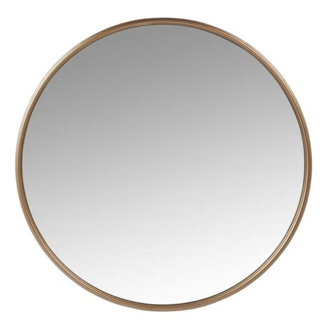 Miroir rond doré D81