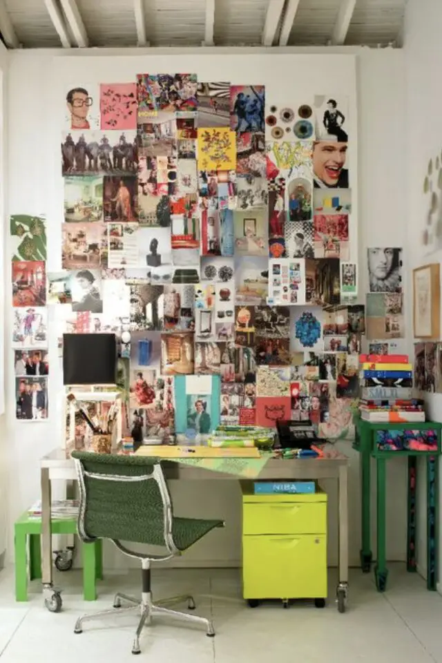 accessoire bureau couleur déco mur pas cher inspirations mood board 