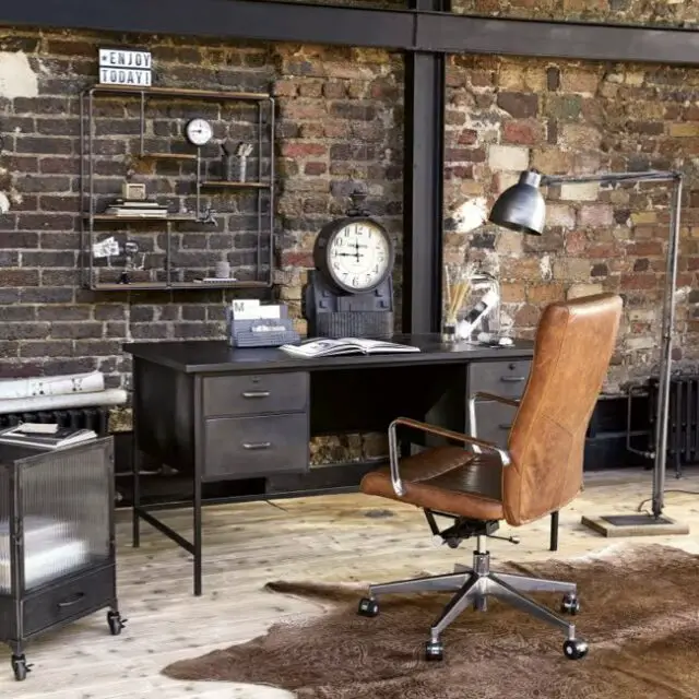 amenager bureau a domicile maisons du monde fauteuil professionnel en cuir pivotant 