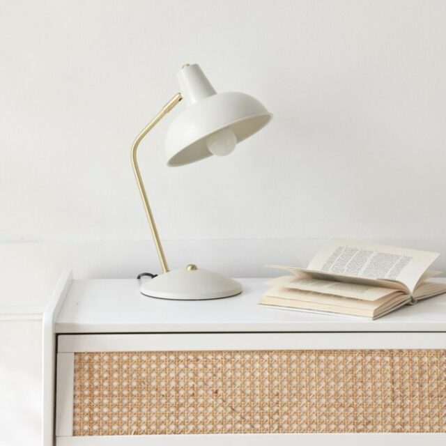 amenager bureau maison la redoute lampe style vintage blanche 