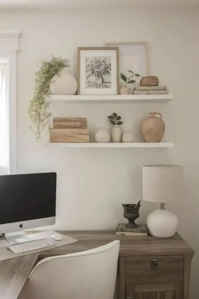 bien choisir couleur bureau blanc bois nature calme relaxant sérénité meuble d'angle 