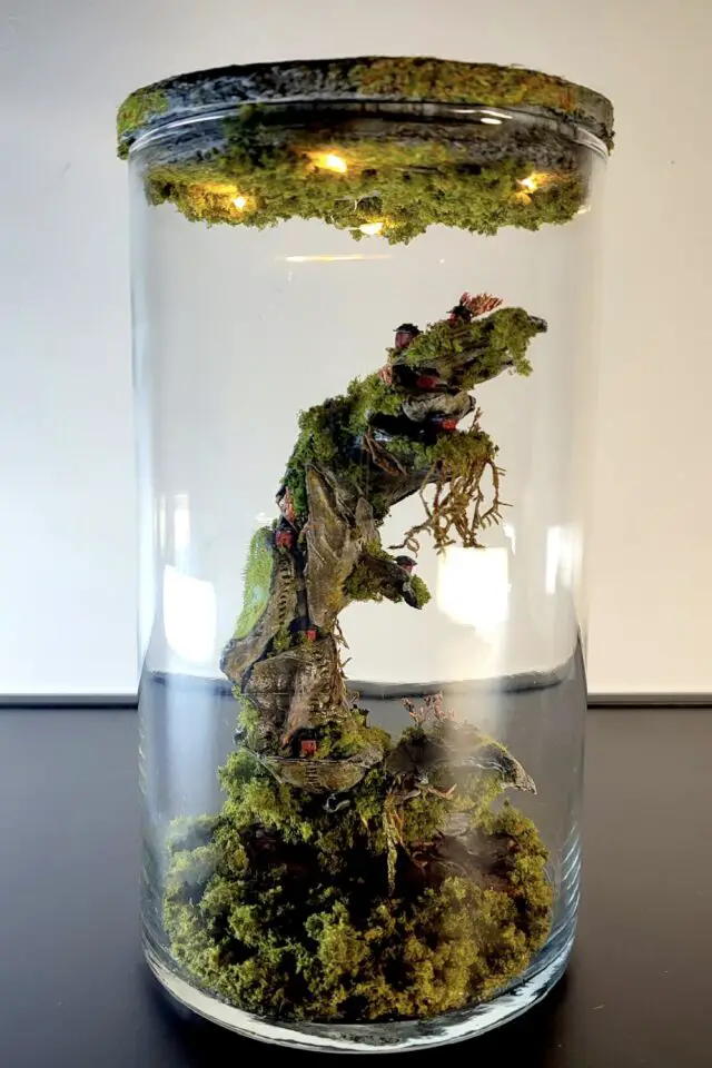 miniature déco bocal fait a la main nature paysage réduit diorama artisanal 