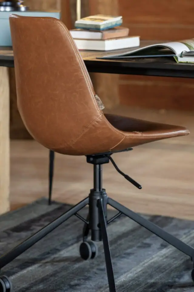 Chaise de bureau marron