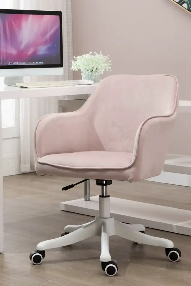 Chaise de bureau massante velours