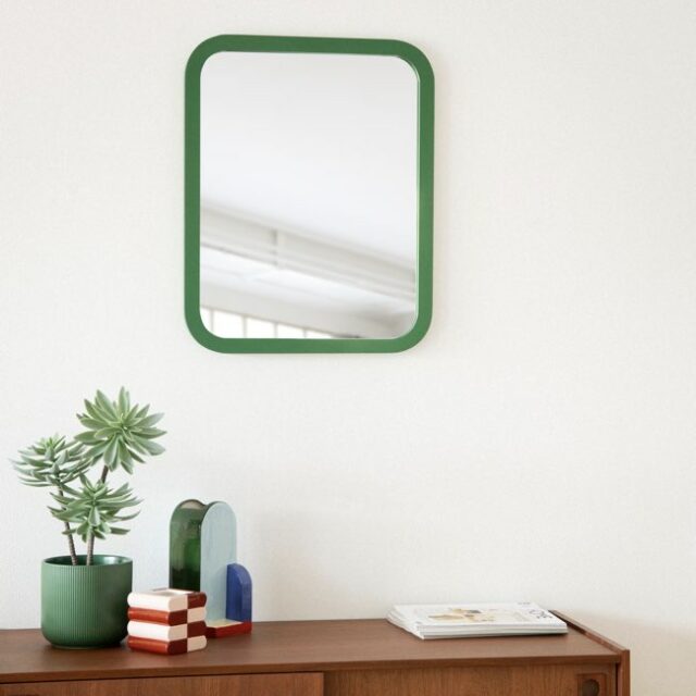 Miroir rectangulaire vert 48x60