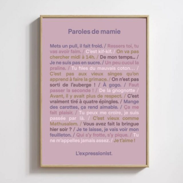 Poster - Paroles de mamie