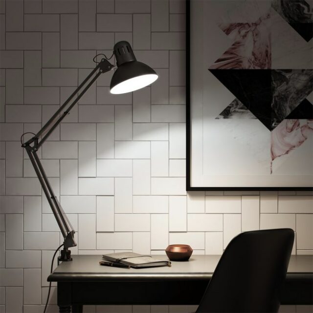 Lampe de bureau en Fer articulée