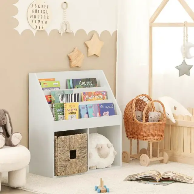 Bibliothèque pour enfants 2 cubes