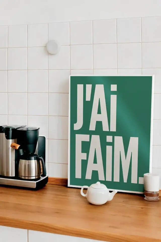 cadeau original secret santa J'ai faim. - Affiche 30x40