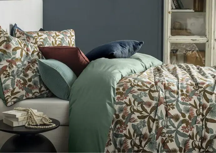 choix linge de lit couleur uni motif inspiration chambre déco