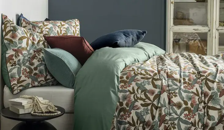 choix linge de lit couleur uni motif inspiration chambre déco