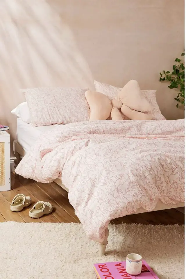 Ensemble de Couette Jolis Noeuds rose