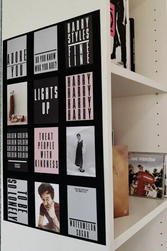 tendances déco des années 2000 poster musique Harry Styles aesthetic 