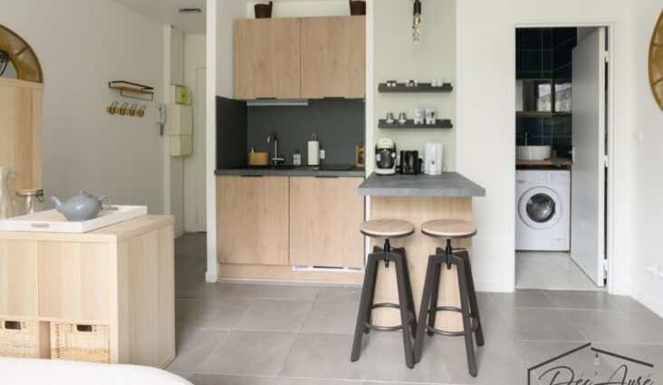 aménagement decoration studio 23m2 Déc'Auré décoratrice Chartres Eure-et-Loir