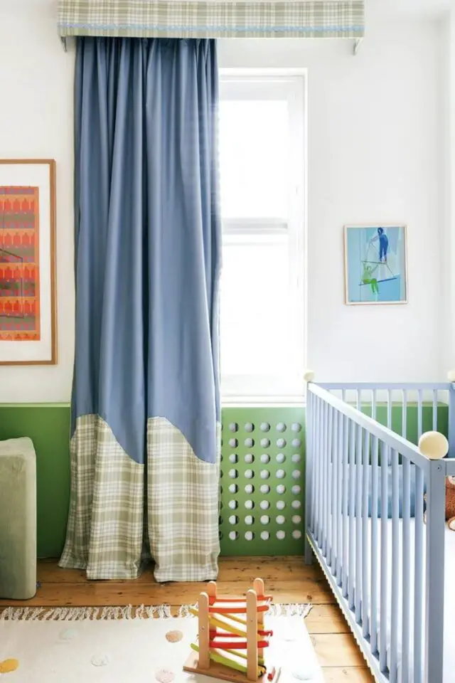 déco petit budget chambre enfant customiser rideau couture deux tissus différent touche originale pas chère 