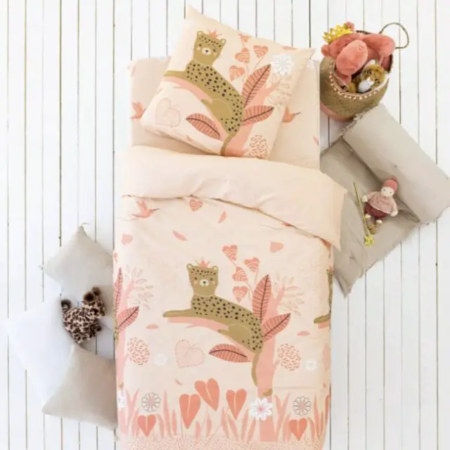 Linge de lit enfant Reina imprimé 1 personne