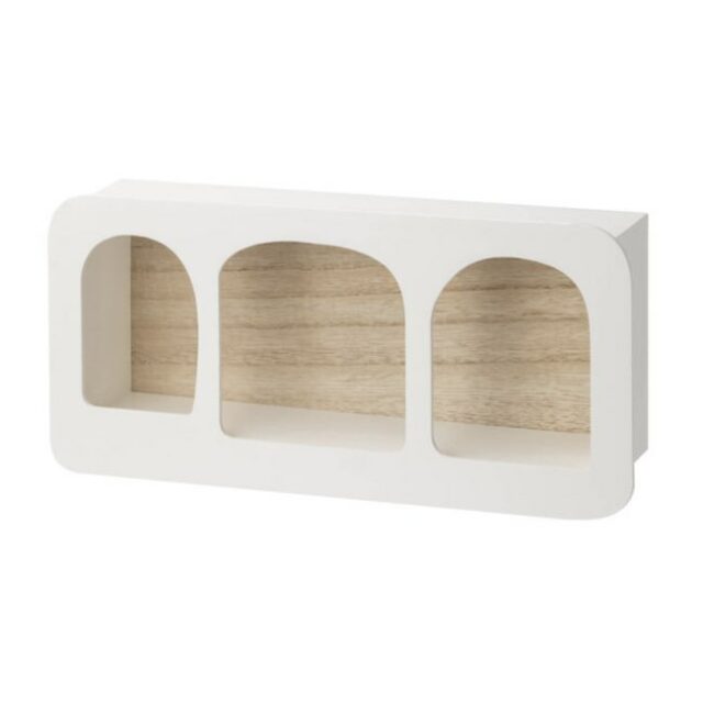 Étagère murale en bois forme arche