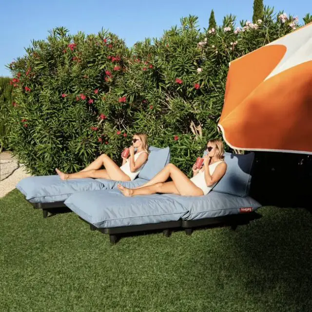 Module de canapé en polyester thunder grey